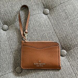 Kate Spade Tan Leather Card Holder